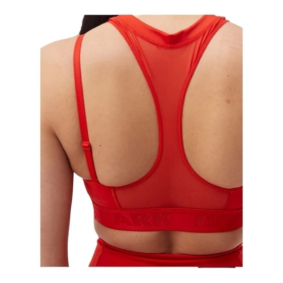 IVY PARK ADIDAS Red Mesh High Neck Sports Bra High Rise Leggings 2 Piece Set 1XL - Picture 11 of 16
